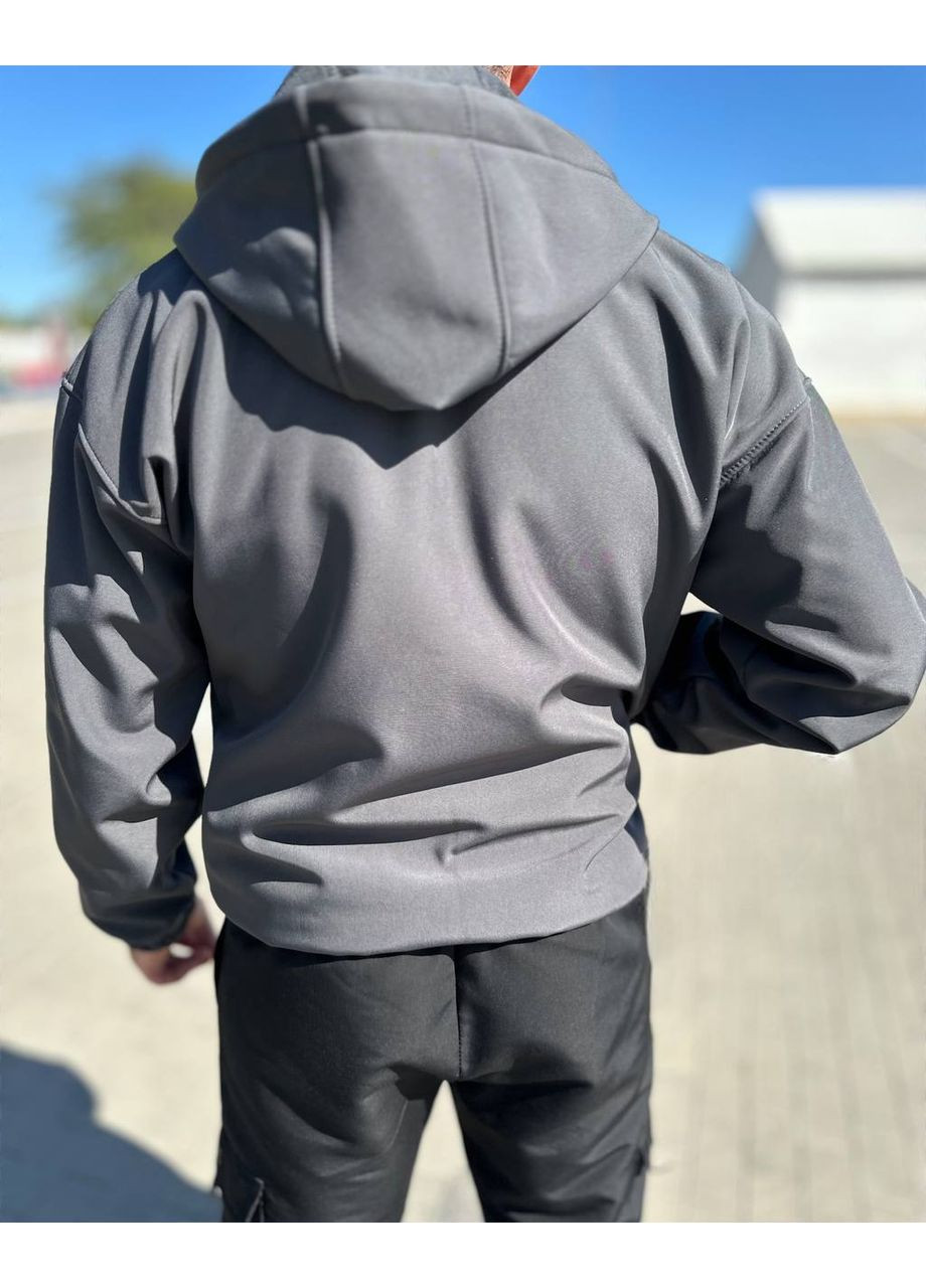 Графітова демісезонна чоловіча куртка заміри в описі GD/GL Модний простір