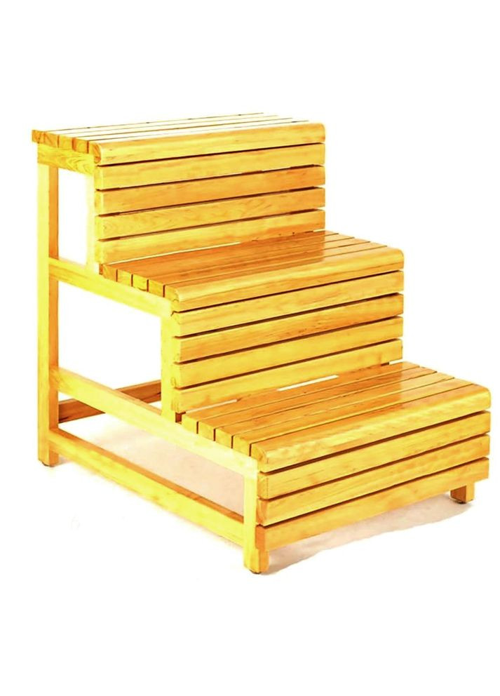 Скамейка-ступенька из дерева Кламат карри (ССТ-000503) No Brand (327868453)