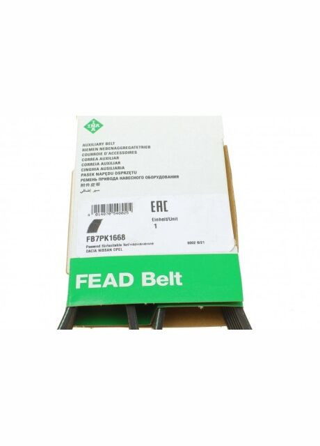 Ремінь генератора поліклиновий FB 7PK1668 Ina (360482913)