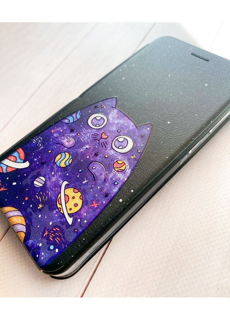 Чехол-книжка с рисунком для Samsung Galaxy A35 (A356):: Фиолетовая кошка (принт 361) CASE CONTROL (360701746)