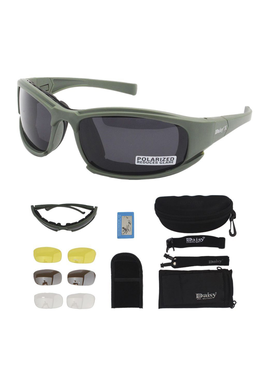 Тактические защитные армейские очки X7-масло.4 сменные линзы Daisy (280826676)