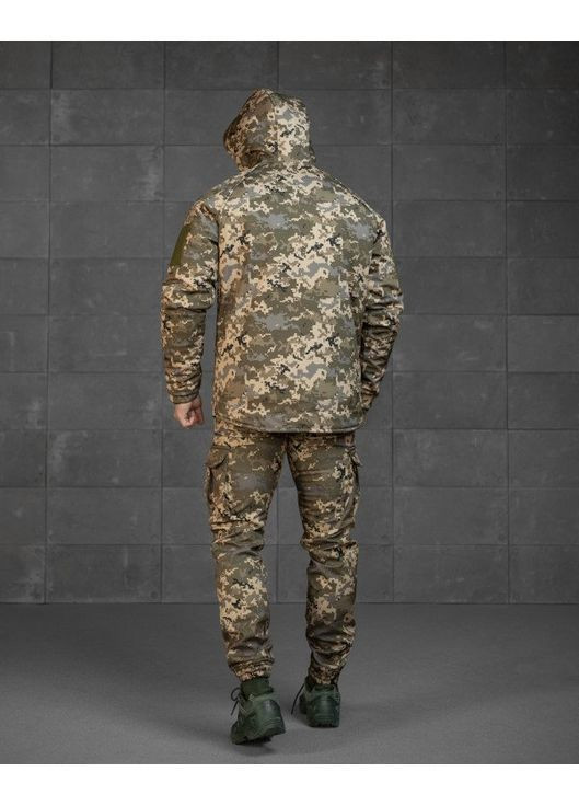 Армійський чоловічий зимовий костюм SoftShell піксель Freedom