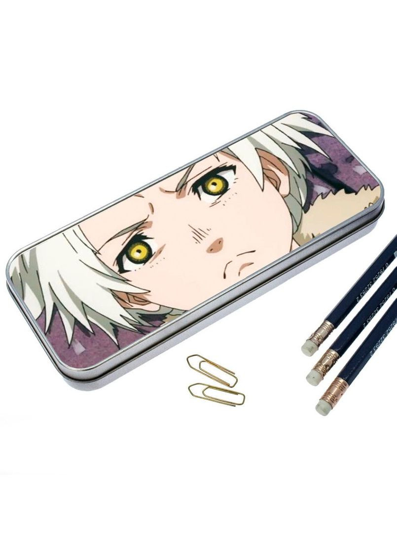 Пенал шкільний для хлопчика та дівчинки металевий Тобі, безсмпертний #003 7*18 см Silver No Brand (309153360)