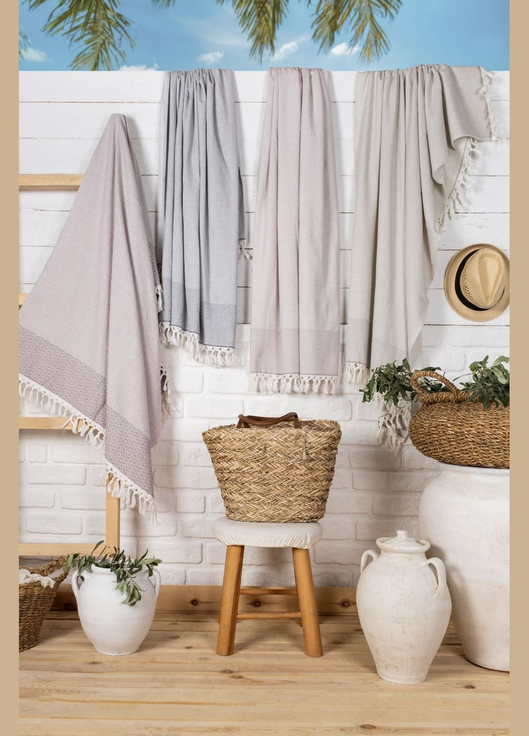 Рушник пляжний пештемаль 90 х 170 см, Canada Pupilla (341306131)