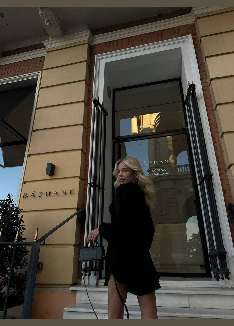 Стильний чорний костюм із американського крепу в універсальному розмірі 42-46 No Brand 237 (328004159)