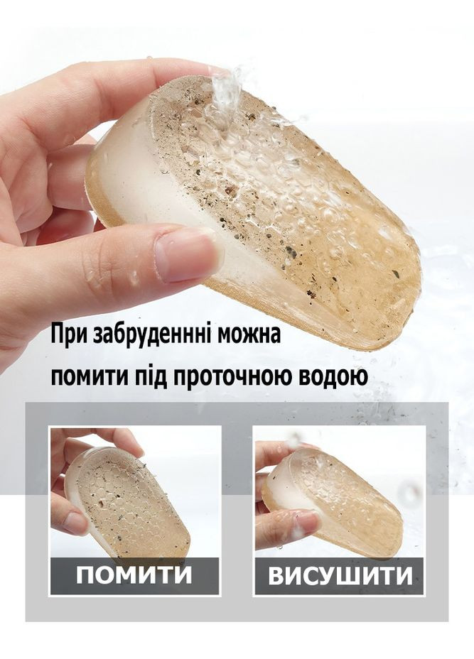 Гелеві устілки та підп'ятники для комфортної ходьби при шпорі 35-39 розміру No Brand (314872843)