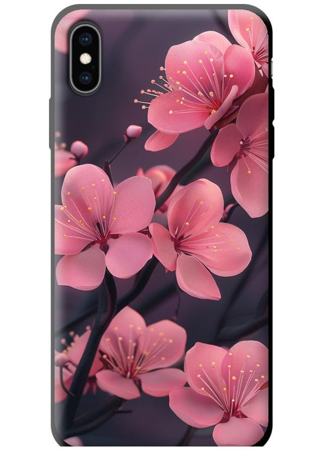 TPU чохол 'Пурпурова сакура' для Endorphone Apple iPhone XS Max (287271426)