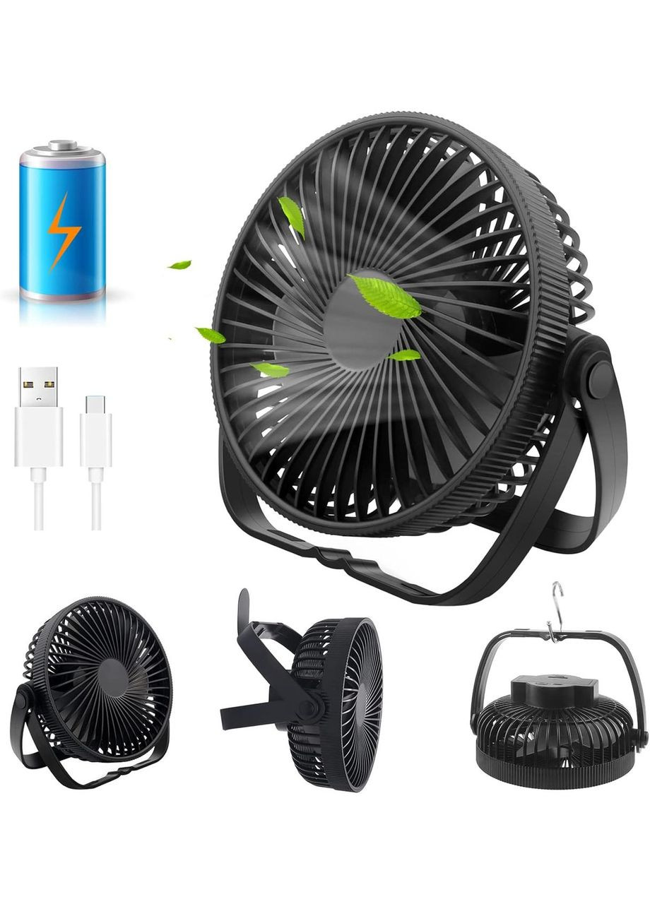 Бесшумный портативный вентилятор USB 2500 мАч SKYAYA No Brand (354828965)