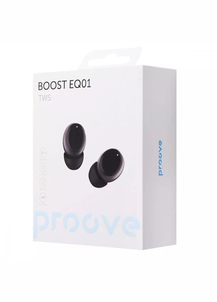 Бездротові навушники Boost EQ01 TWS чорні Proove (280876519)