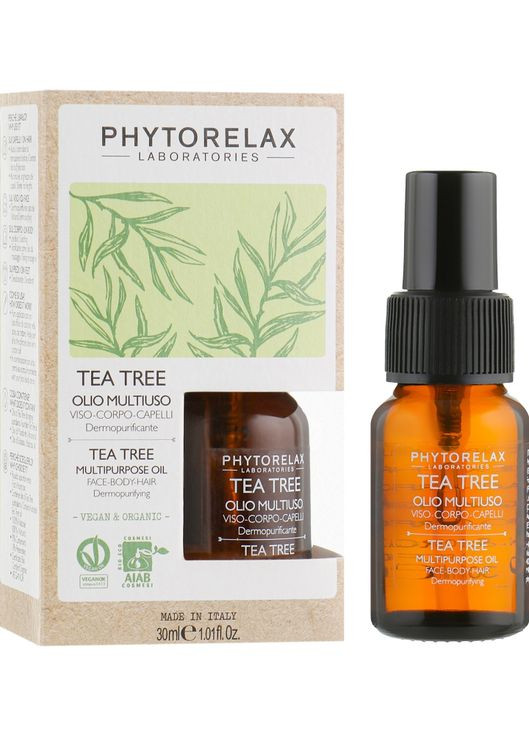 Многофункциональное питательное масло для лица-тела-рук TEA TREE Vegan&Organic PhL Phytorelax Laboratories (368740367)