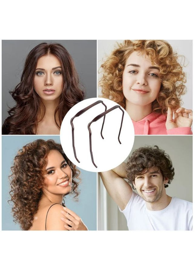 Квадратный обруч для волос коричневый No Brand (331172194)