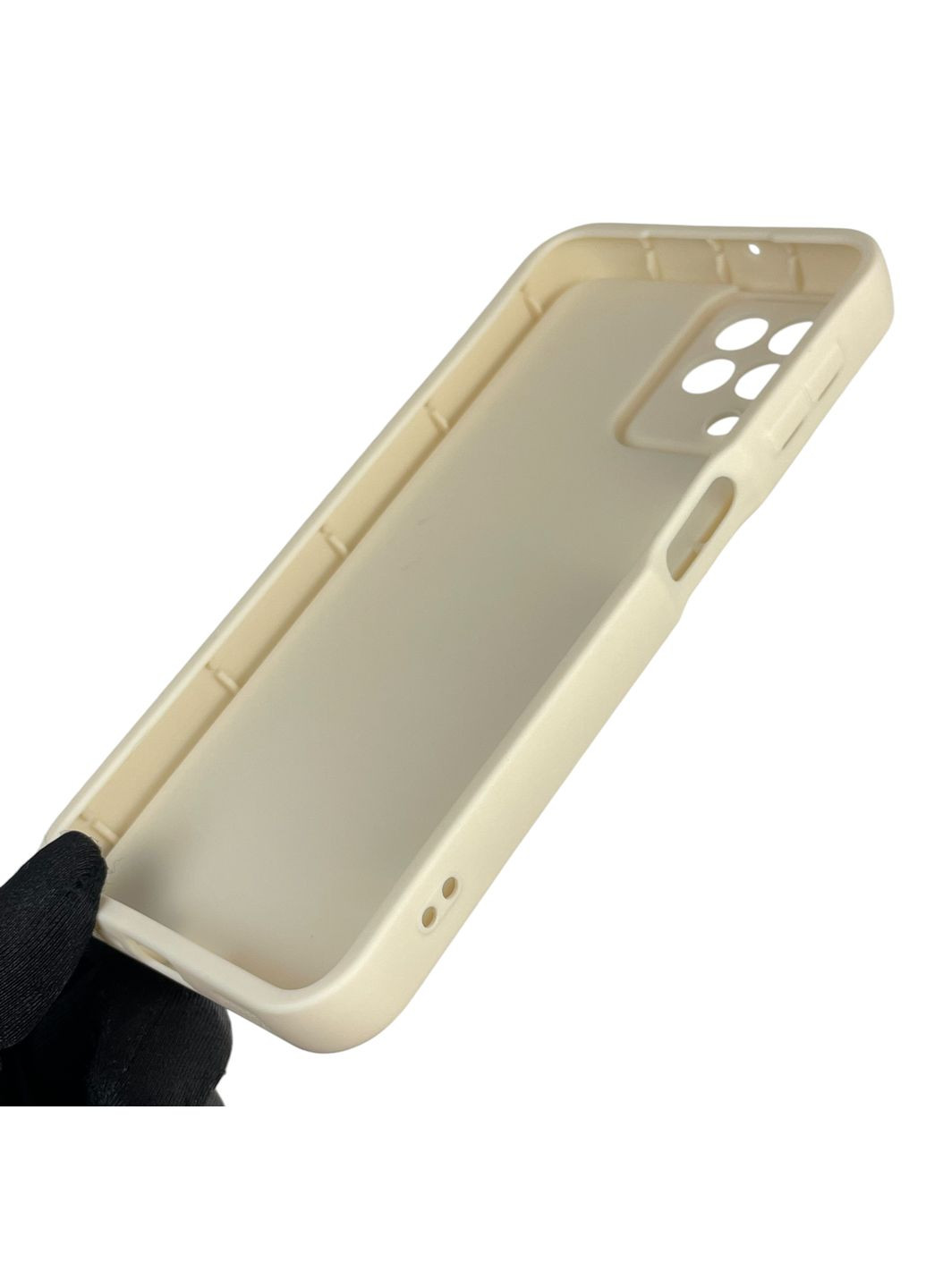 Чехол силиконовый Soft Touch с 3D принтом для Galaxy M22 4G (SM-M225F) молочный (Полная защита камеры) Samsung (370671452)