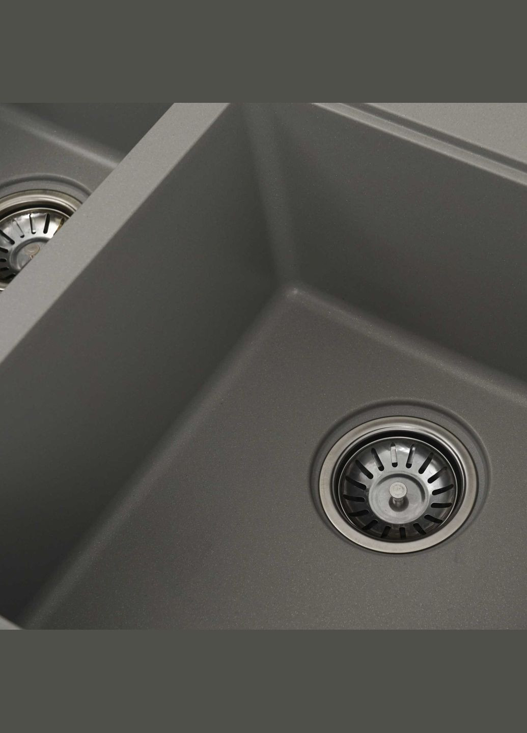 Гранитная мойка для кухни HARMONY 7850 матовая Серый металлик Valeso (358059008)