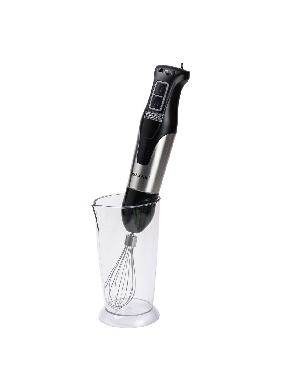 Блендер ручной погружной из нержавейки универсальный 4 в 1 металлический 1000 Вт смузи мейкер мощный SK-758-4 (A-032830) Sokany (358933773)