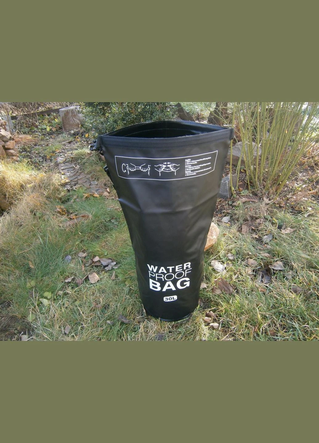 Гермомішок водонепроникний Bag 30 л чорний Waterproof (302391708)
