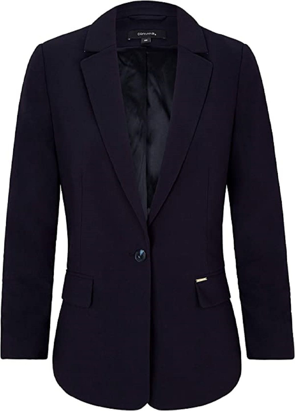Темно-синий женский жакет Comma однотонный - всесезон
