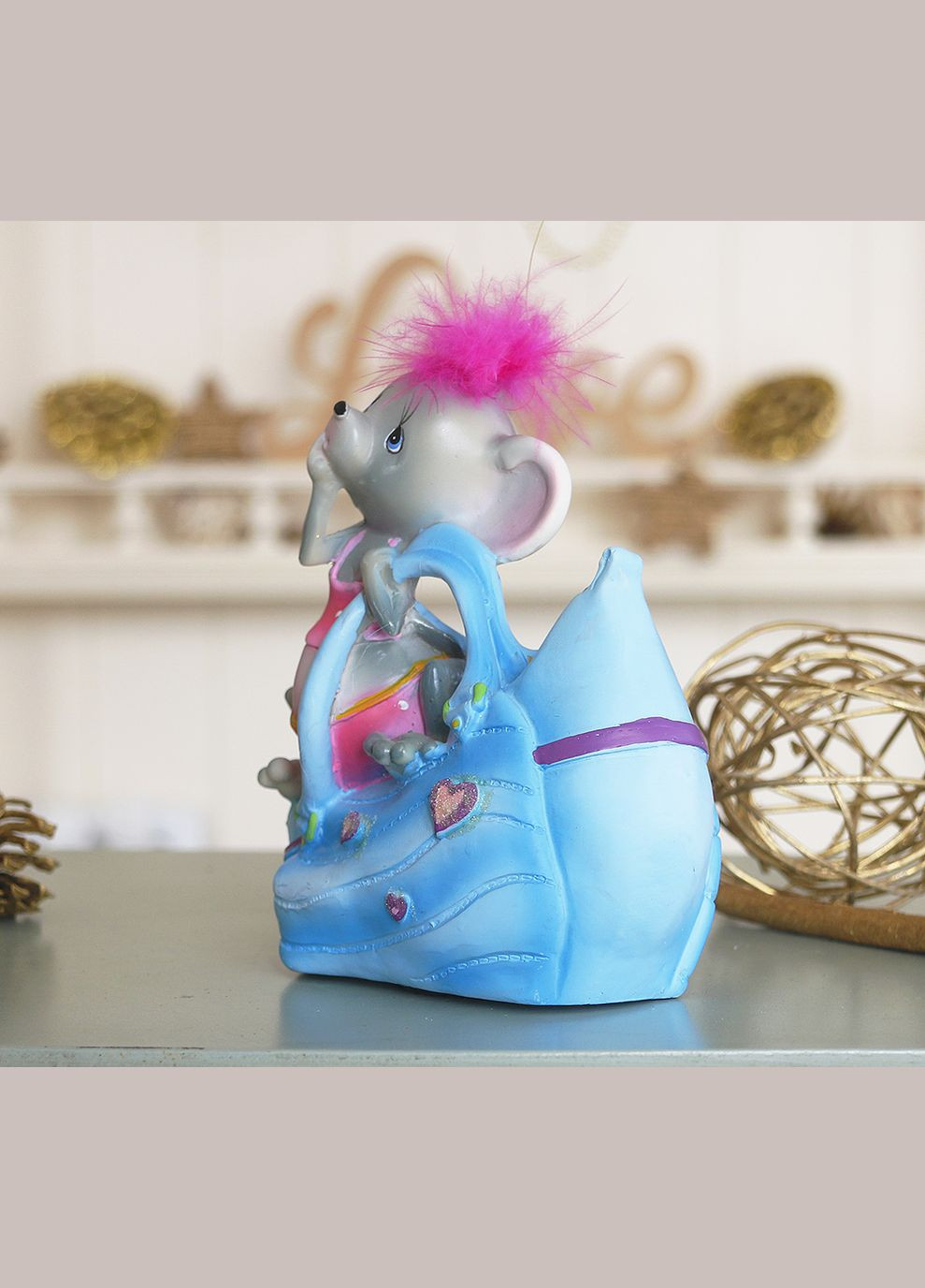 Копилка мышка с сумочкой 12*14*7 см (026 A 0442) Гранд Презент (282743554)