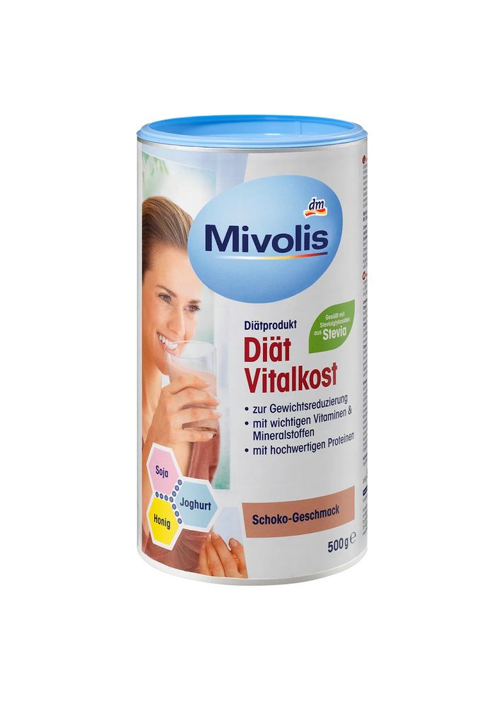 Дієтичний коктейль Міволіс у порошку зі смаком шоколаду, 500 г, від DM (Німеччина) Mivolis (363052744)