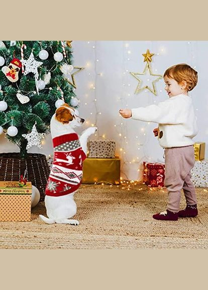 Вязаный акриловый свитер для котов и кошек Pet Style "Красный олень" S No Brand - (323235889)