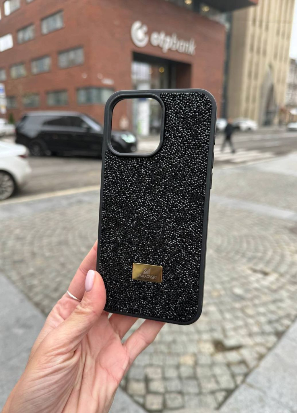 Чохол силіконовий для iPhone 13 Pro Max Swarovski Black / Чохол айфон 13 про макс чорний No Brand (313589292)