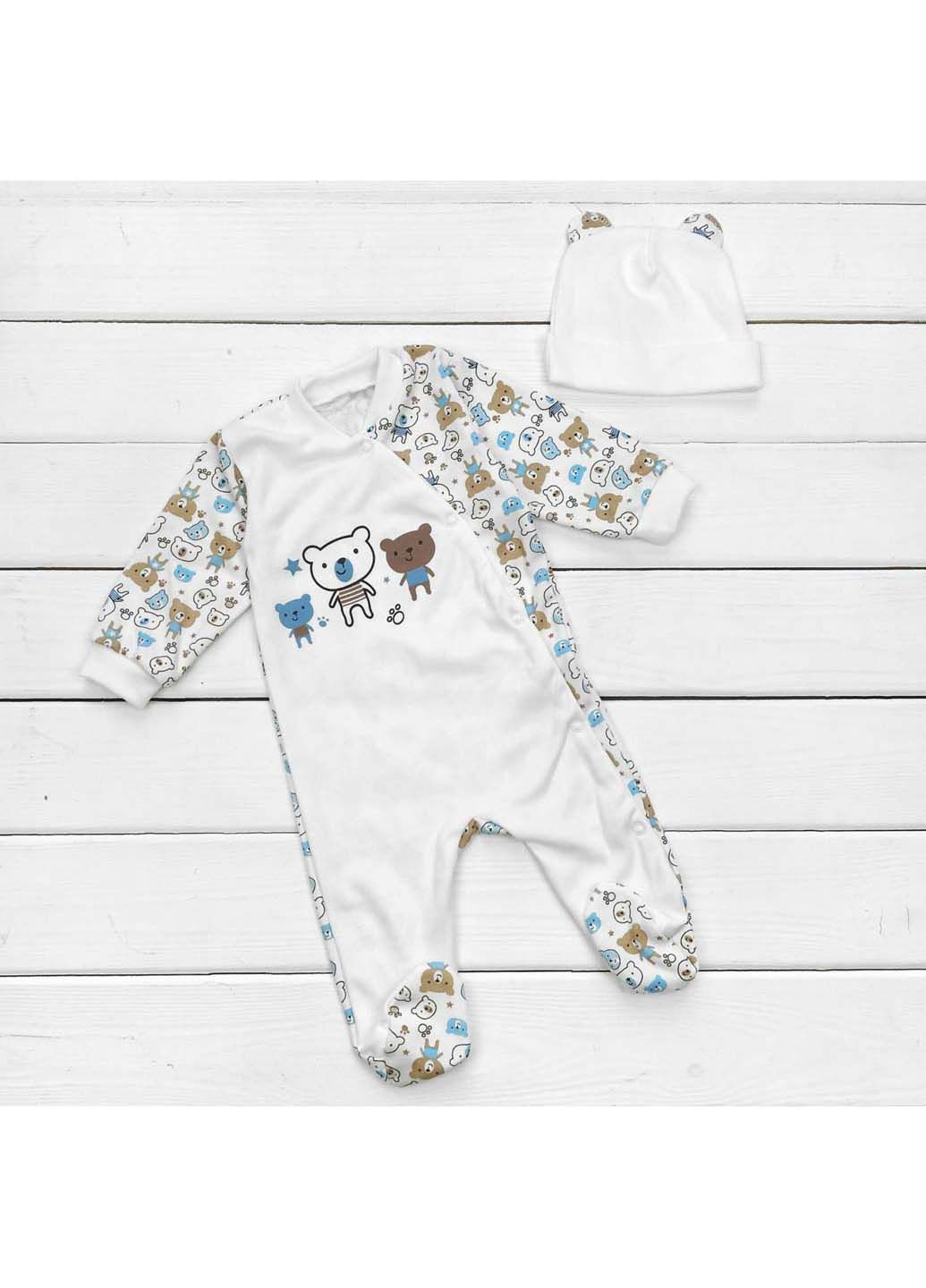 Комбінований демісезонний чоловічок з шапкою dexter's