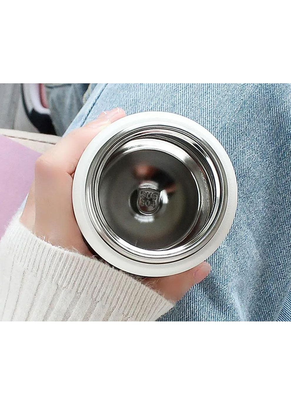 Дитячий харчовий термос з нержавіючої сталі 260 мл для напоїв та їжі чорний Stenson (342098949)