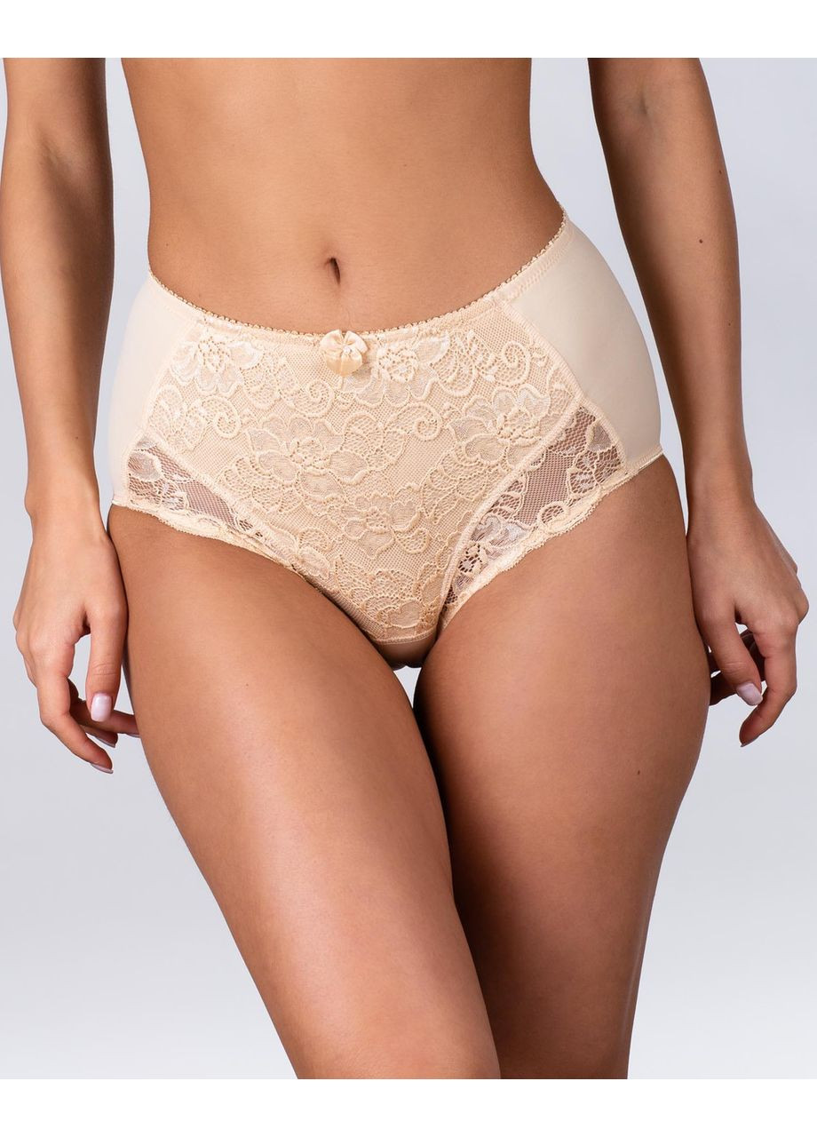 Трусики оттенок, высокая посадка, кружево и микрофибра Lanny Mode (370642307)