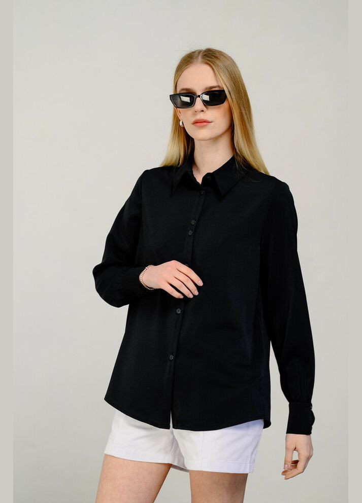 Черная рубашка Modna KAZKA