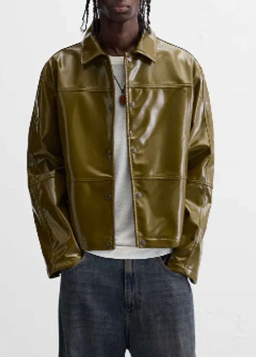 Гірчична демісезонна куртка Zara