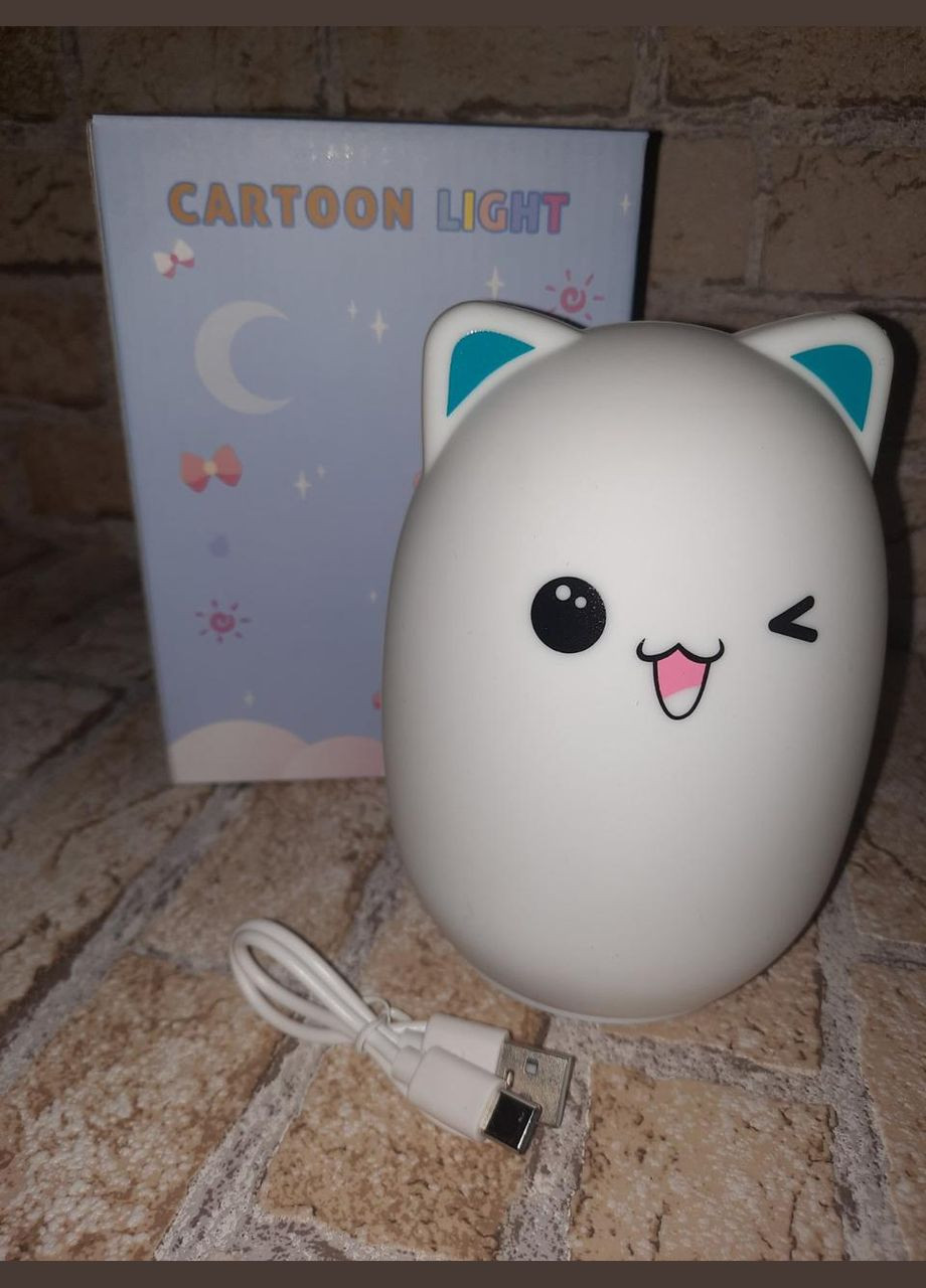 Силиконовый ночник подмигивает котик No Brand (300232537)