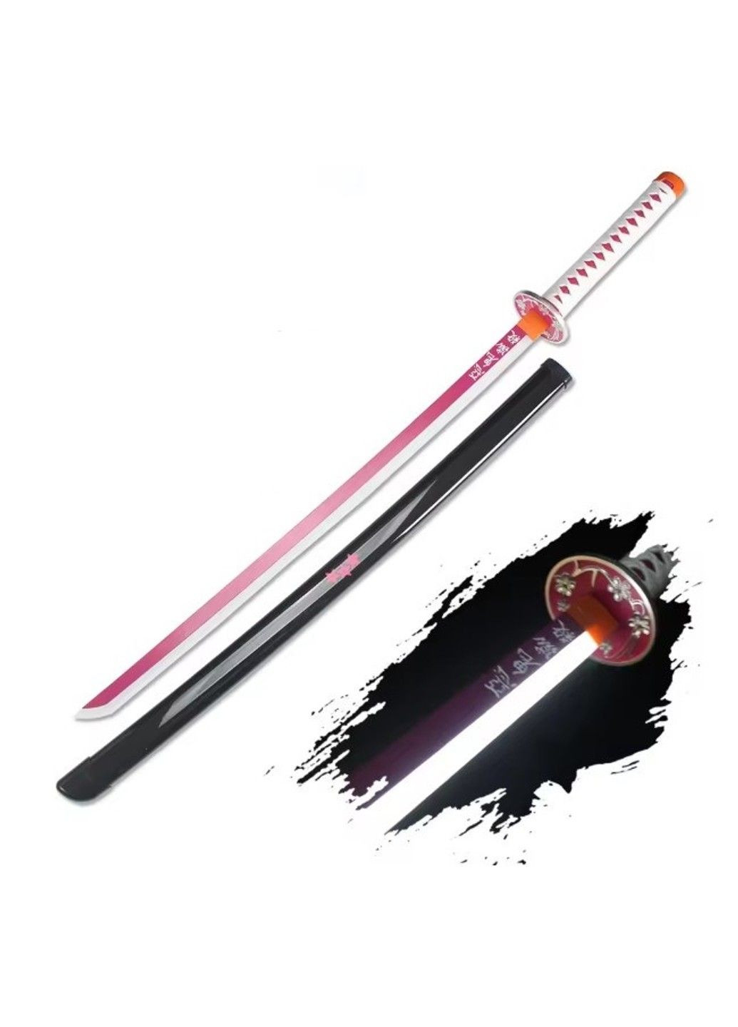 Игрушечный светящийся LED меч катана Клинок рассекающий демонов Канао Цуюри убийца демонов 104 см No Brand (331172622)