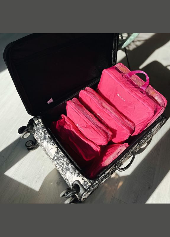 Дорожні органайзери сумки у валізу для речей 5 шт C002 (Рожевий) Organize (276838327)