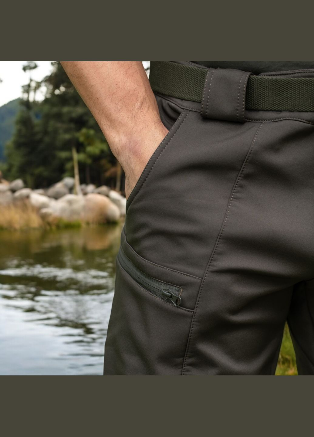 Штаны зимние Soft Shell цвет олива Klost (315880571)