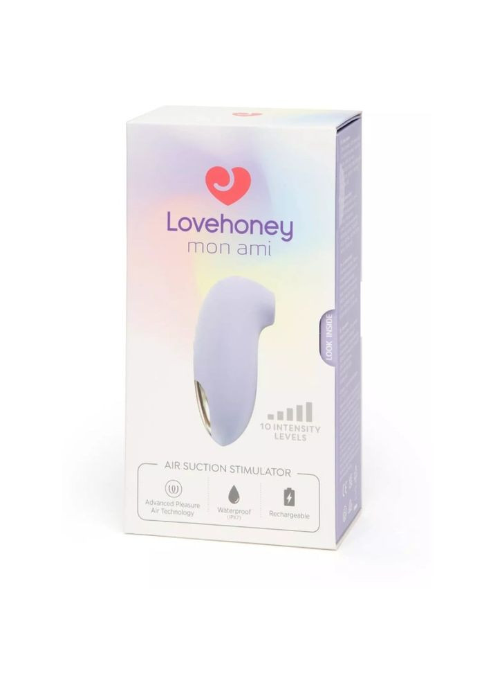 Вакуумний стимулятор клітора Mon Ami Pleasure Air, фіолетовий Lovehoney (315703626)