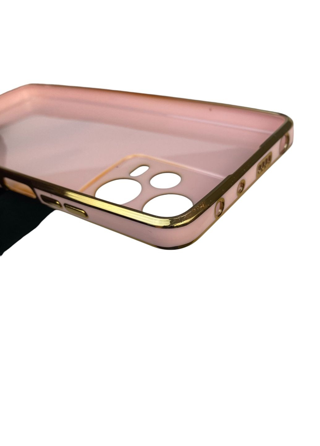 Чохол для Redmi Note 12 Pro 5G з кільцем MagSafe із золотою окантовкою на сяомі редмі нот 12 про пудровий gs1 Xiaomi (366235570)