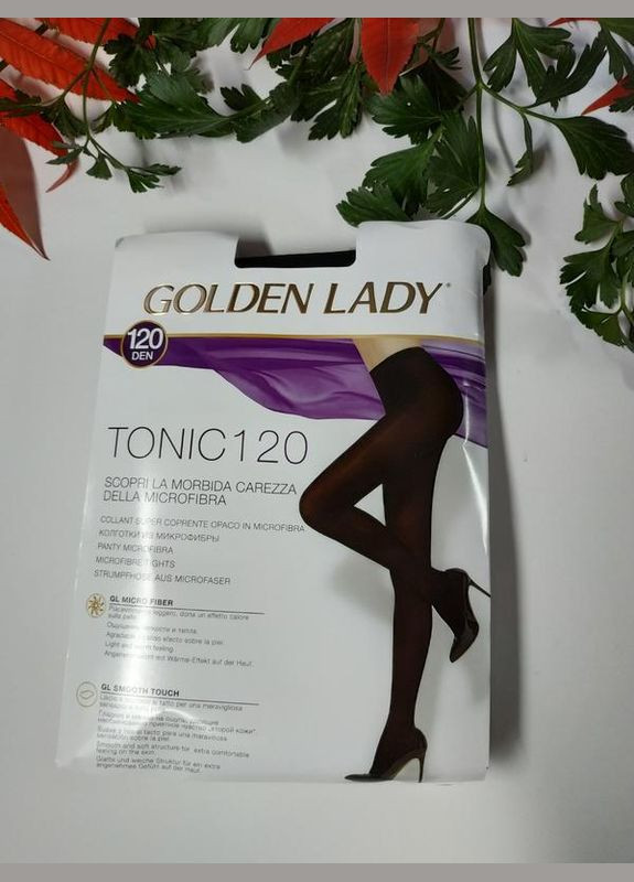 Плотные колготы tonic 120 черного цвета голдэн лэди Golden Lady (324833011)