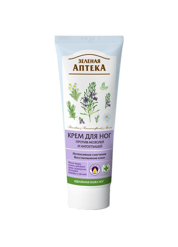 Green Pharmacy Крем для ніг Зелена Аптека проти мозолів та натоптишів, 75 мл — Крем, Україна (367019871)