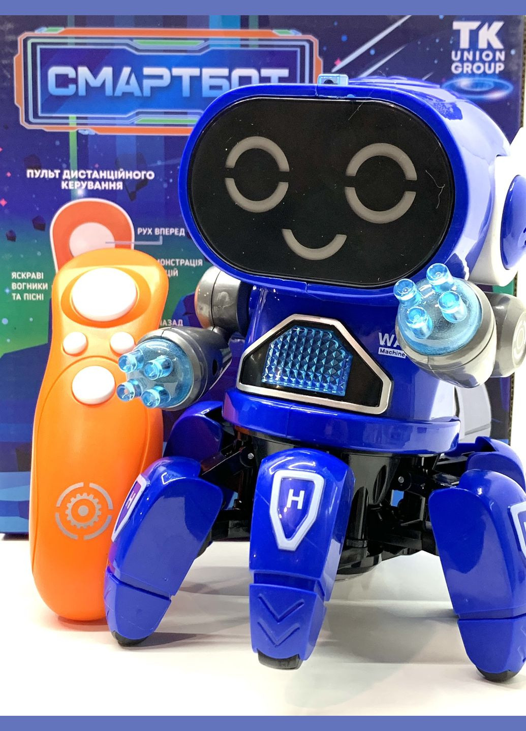 Робот на радіокеруванні Смартбот ходити танцює співає пісні укр мова Вид 3 Синій (41852) TK Group (301421400)