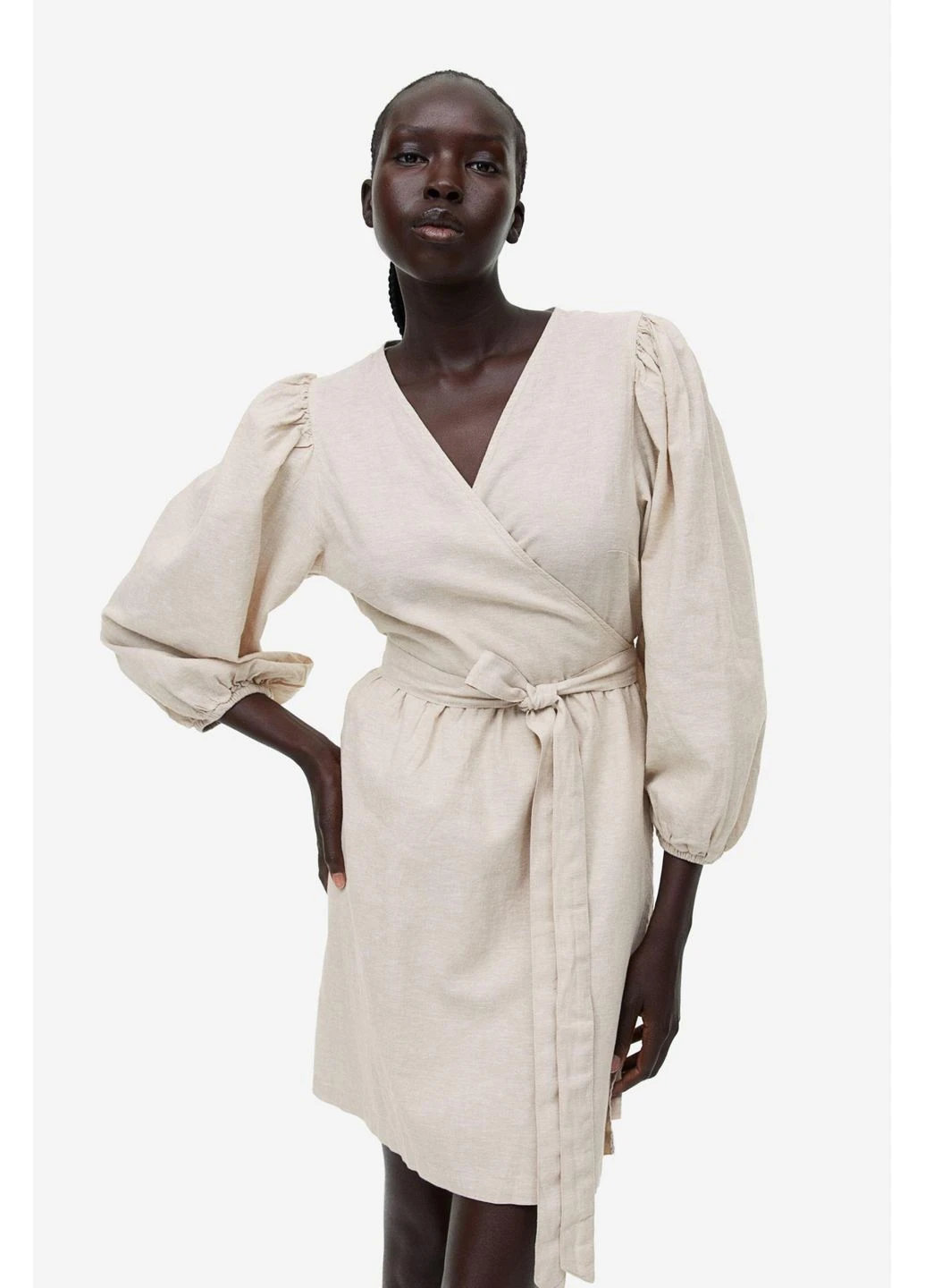 Бежевое платье лето,бежевый, H&M
