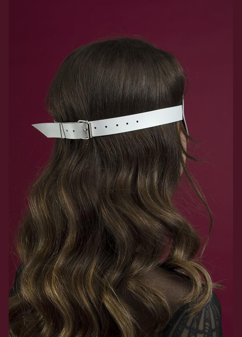 Маска на глаза Feral Feelings - Blindfold Mask, натуральная кожа, белая SO3414 No Brand (303911448)