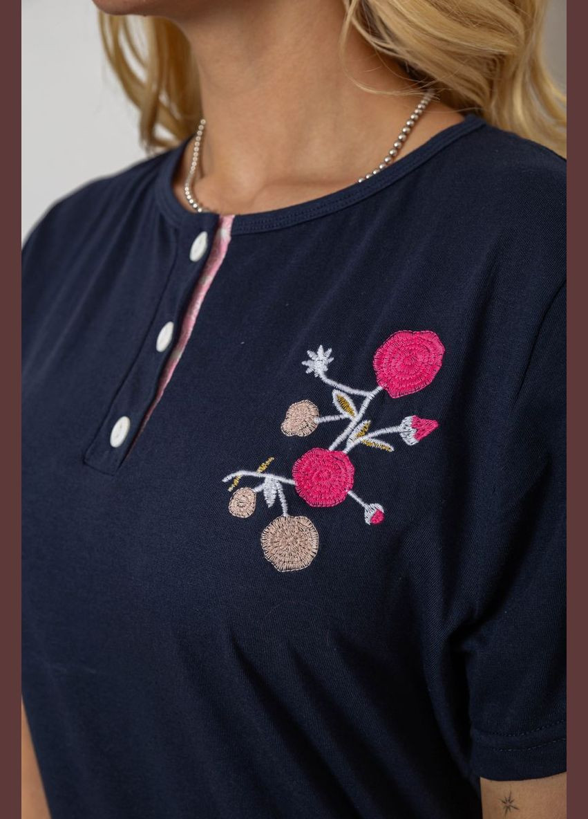 Синяя всесезон пижама женская с принтом Fashion