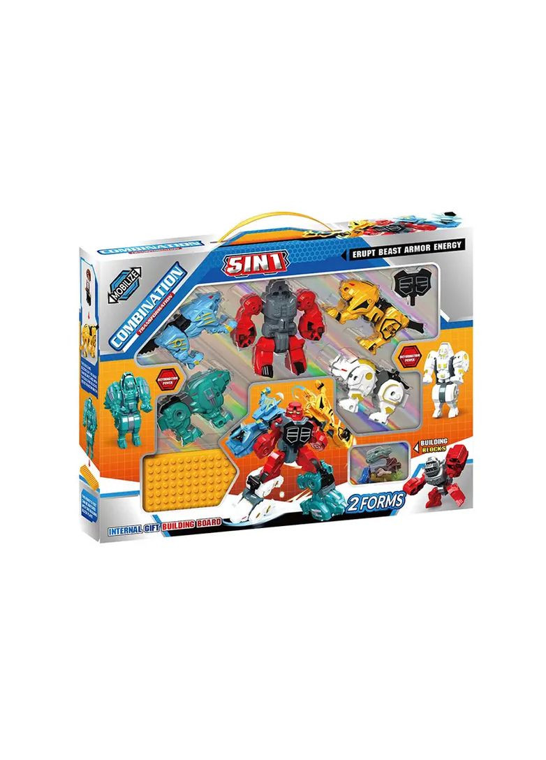 Робот 5 в 1 пластиковий в асортименті 323-25 Країна іграшок Хло6854 (370651954)