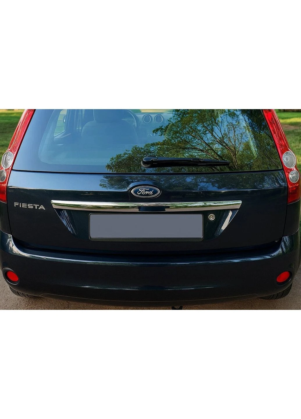 Накладка над номером (нерж.) Турецкая сталь для Ford Fiesta 2002-2008 гг. CARMOS (391750962)