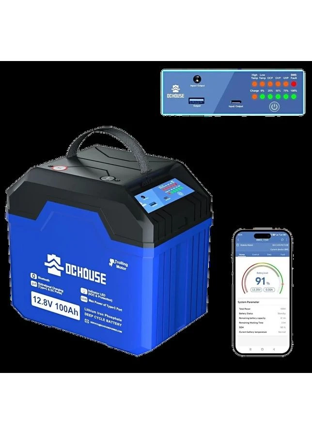 Акумуляторна батарея 12.8V 100Ah (ECO-LFP1210004) Bluetooth No Brand (389147388)