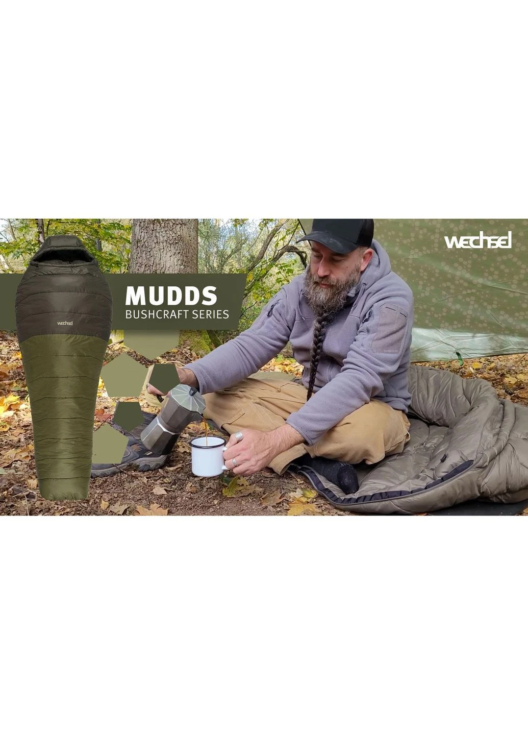 Спальний мішок Mudds Winter -5° M TL Olive/Mud Green Left (232052) Wechsel (385851351)