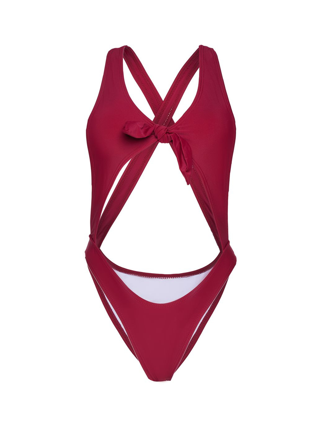 Бордовий літній купальник No Brand