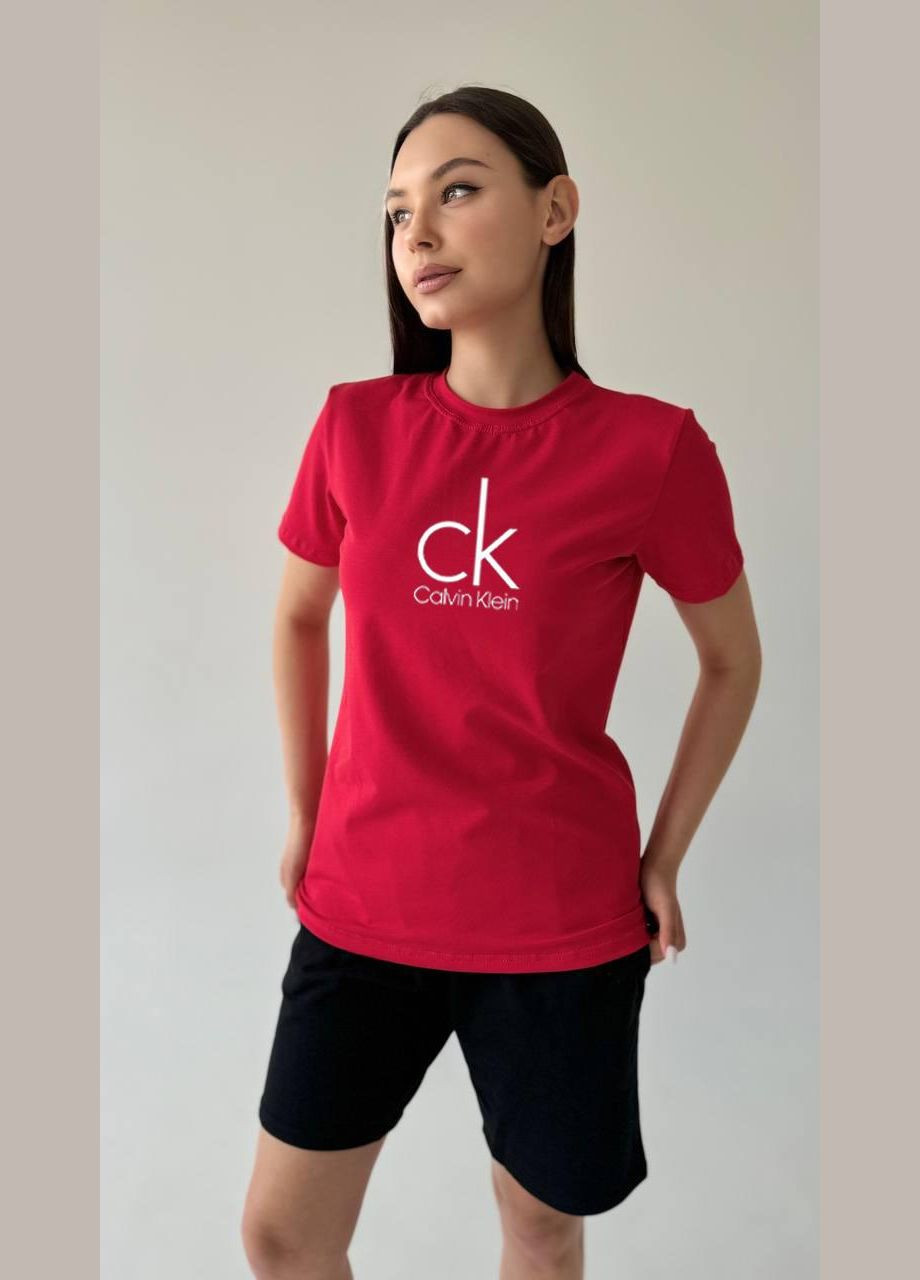 Стильная женская футболка прямого кроя из лого Vakko - (324102378)