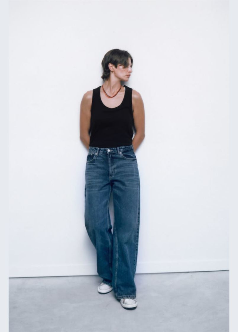 Топ майка в рубчик Zara — 330222629