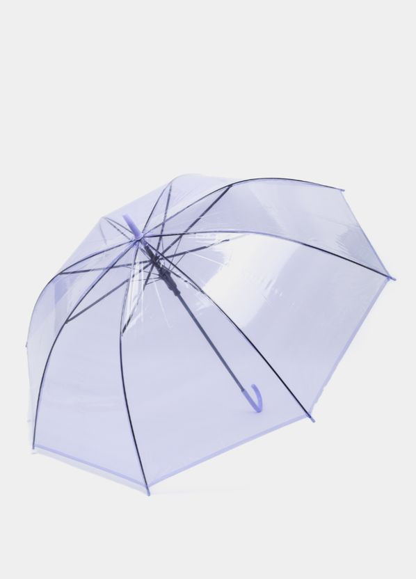 Фиолетовый зонт прозрачный детский полуавтомат Max трость (316531829)