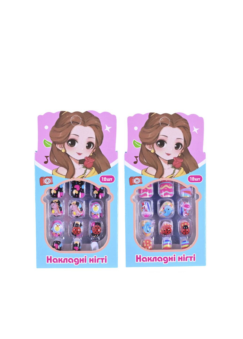 Аксессуары для девочек - накладные ногти цвет разноцветный CB-00276005 No Brand (330259799)